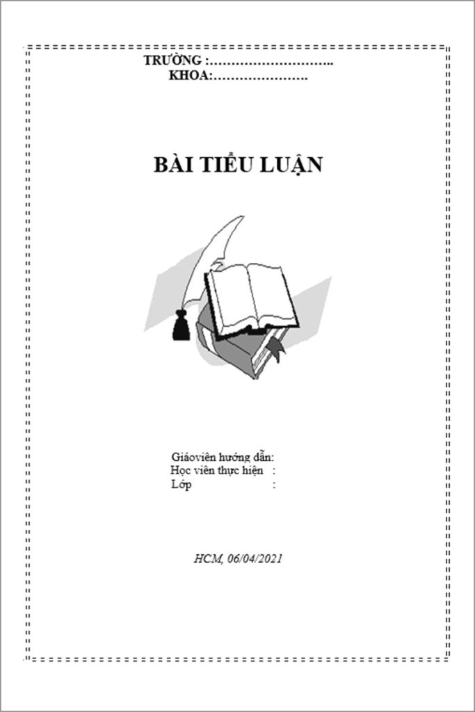 Khung Bìa Tiểu Luận: Bí Quyết Tạo Ấn Tượng Chuyên Nghiệp Từ Cái Nhìn Đầu Tiên